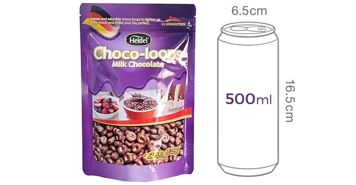 [하이델] 초코룹스 초코링 시리얼 110g