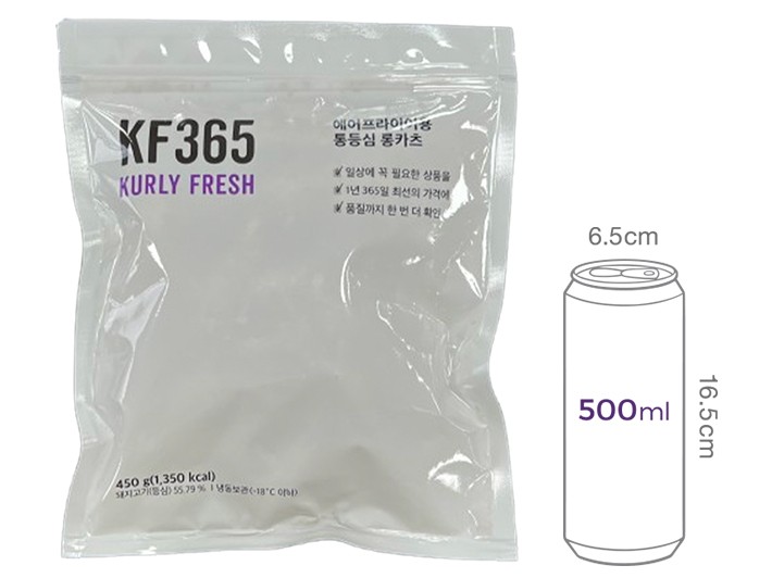 [KF365] 에어프라이어용 통등심 롱카츠 450g