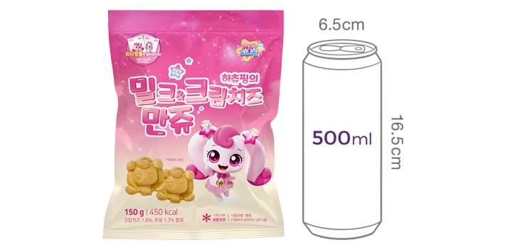 [캐치! 티니핑] 하츄핑의 밀크&크림치즈 만쥬 150g