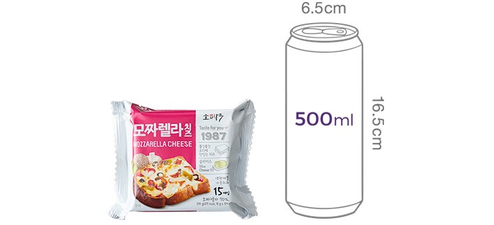 [소와나무] 모짜렐라 슬라이스 치즈 15매입