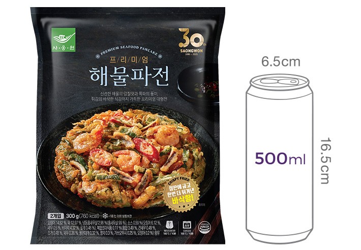[부침명장] 프리미엄 해물파전 300g