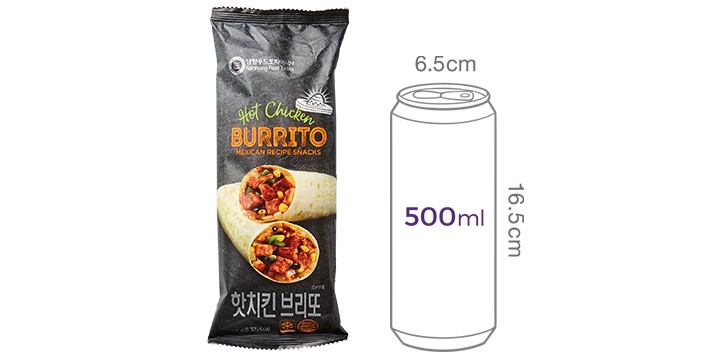[남향푸드또띠아] 핫 치킨 브리또 2개입