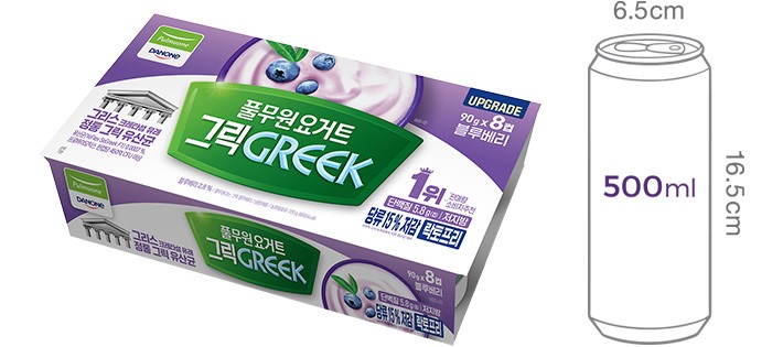 [풀무원다논] 블루베리 그릭 (90gX8개입)