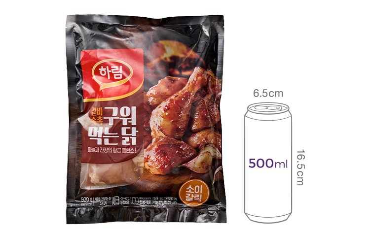 [하림] 구워먹는닭 소이갈릭맛 930g (냉장)
