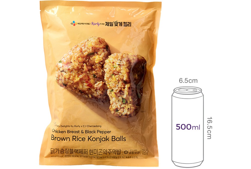 [제일맞게컬리] 닭가슴살블랙페퍼 현미곤약 주먹밥(5개입)
