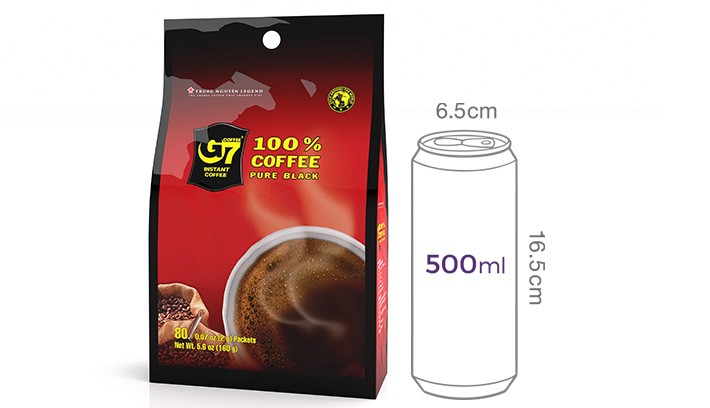 [G7] 퓨어 블랙커피 (2g X 80개입)