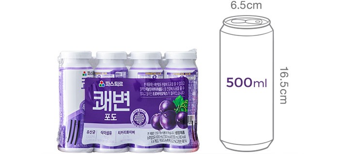 [파스퇴르] 쾌변 포도맛 (150mL X 4개)