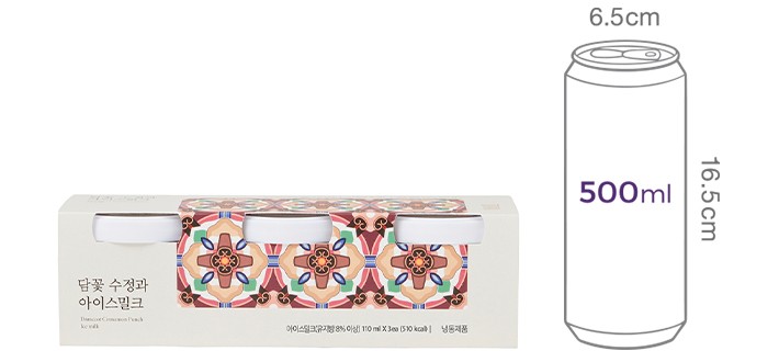 [담꽃] 수정과 아이스밀크 (100mL X 3개입)