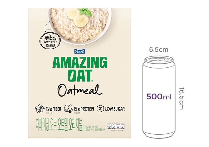 [어메이징 오트] 오트밀 (롤드오트&오트브란) 900g