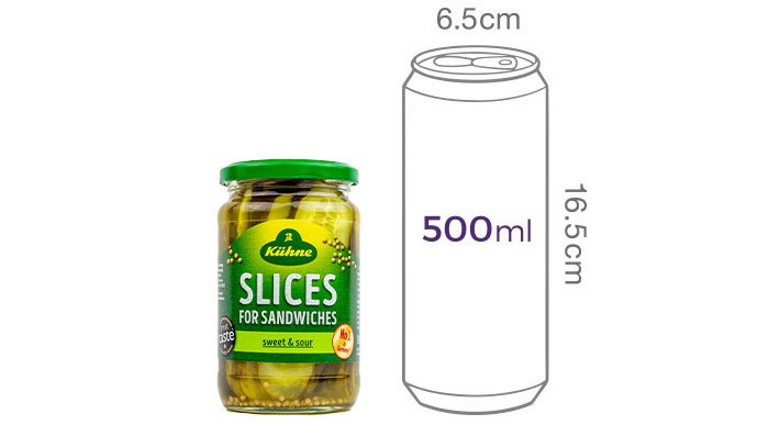[퀴네] 샌드위치피클 330g
