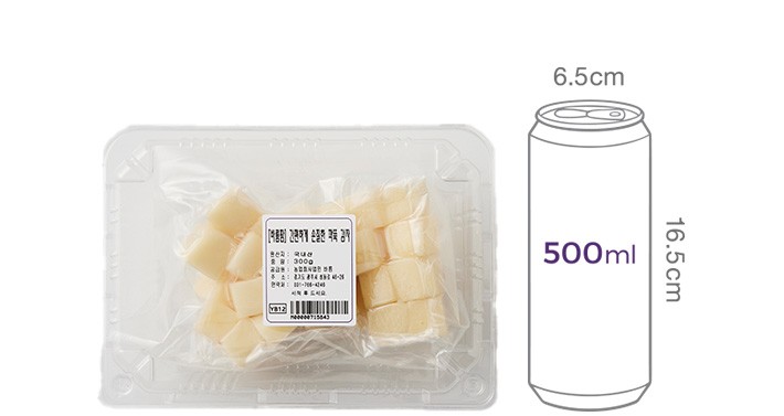 [바름팜] 간편하게 손질한 깍뚝 감자 300g