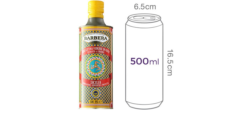 [바르베라] 시칠리아 PGI 오리지널 엑스트라버진 올리브오일 500mL