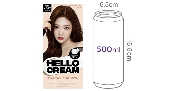 [미쟝센] 뉴 헬로크림 6WB 웜브라운 125g