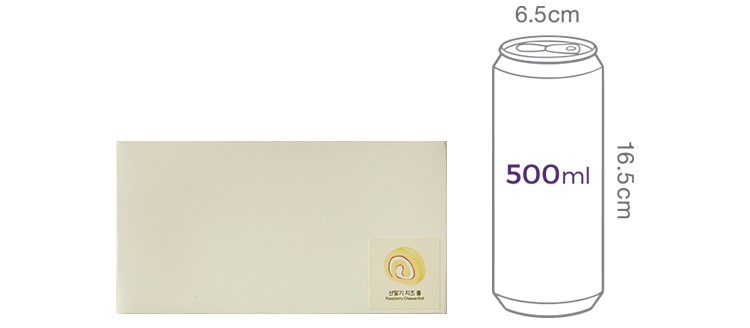 [한스케익] 산딸기 치즈 롤 380g