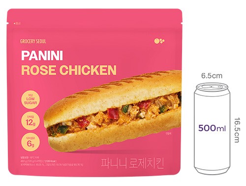 [그로서리서울] 파니니 로제치킨 샌드위치 (4입)