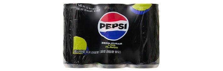 [펩시] 제로콜라 라임 (190mL X 6개)