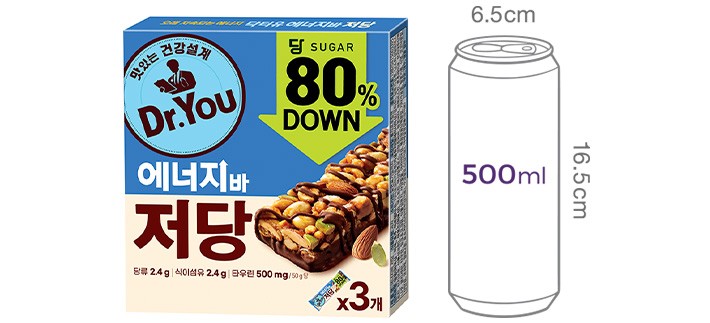 [닥터유] 저당 에너지바 50gx3개입