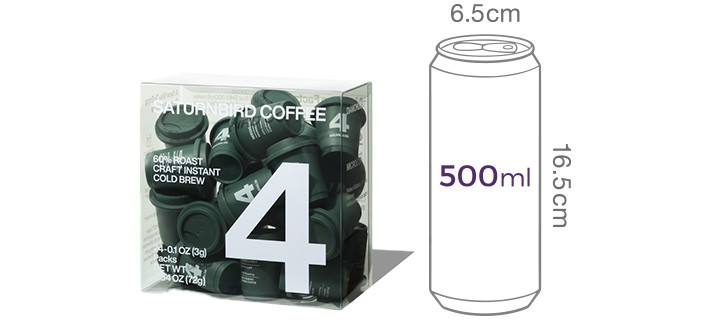 [새턴버드] 콜드브루 인스턴트 커피 No.4 미디엄 다크 (3g x 24개)