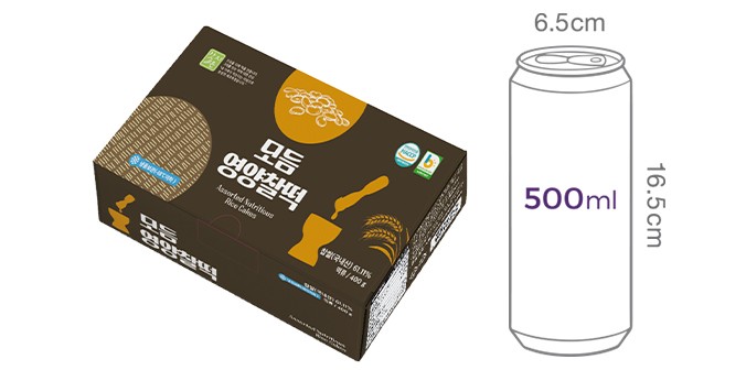 [갓지은] 모듬영양찰떡  (50g X 8개입)