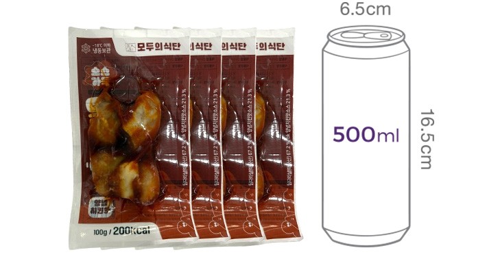 [모두의식단] 소스 가득 닭다리살 양념치킨맛 100g*4