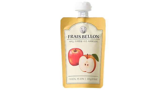 [프레벨롱] 짜먹는 국산 사과 배 퓨레 (100g)
