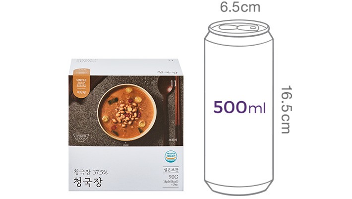 [예찬원] 청국장 5개입 (2배 용량 사이즈업)