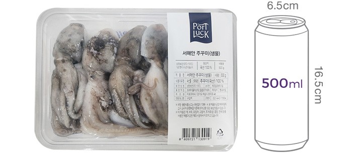 [포트'럭] 서해안 주꾸미 500g (생물)