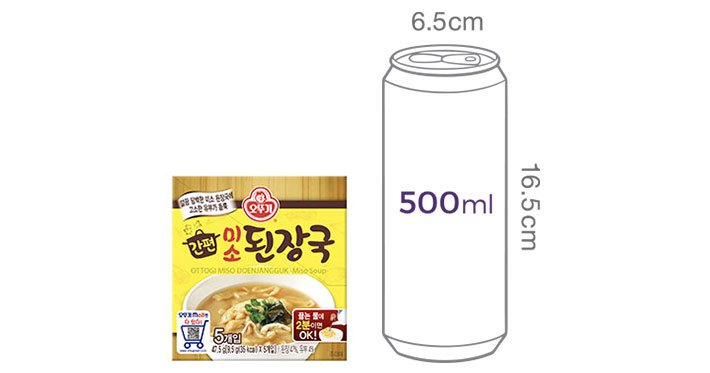[오뚜기] 간편미소된장국 5개입 (블럭국)