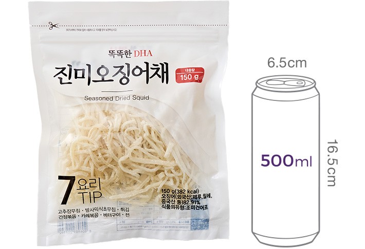 [우물우물] DHA 진미 오징어채 150g