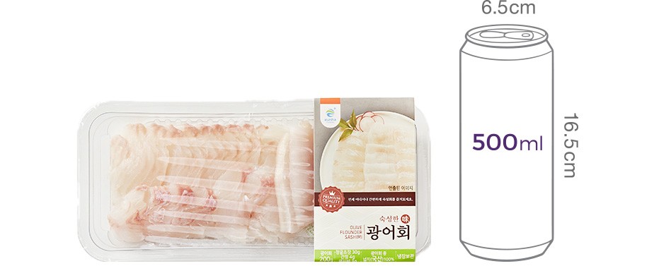 [은하수산] 숙성 광어회 200g