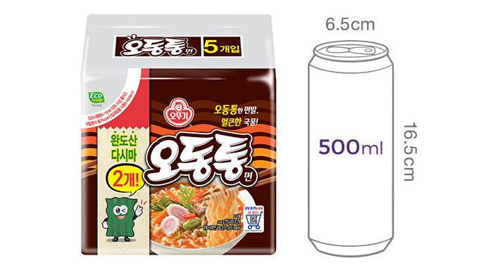 [오뚜기] 오동통면 5입 (다시마2ea)