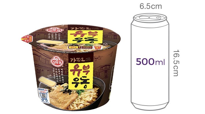 [오뚜기] 유부우동 큰컵 100G