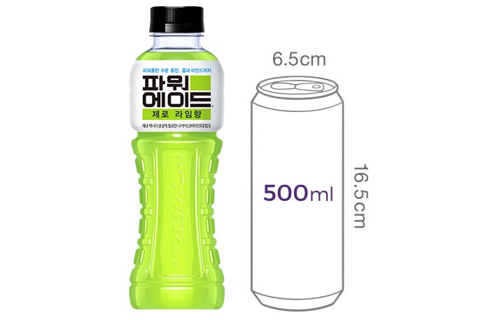 [코카콜라] 파워에이드 제로 라임향 (600mL X 6개)