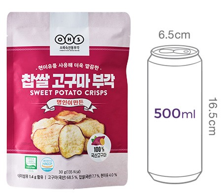 [오희숙부각] 찹쌀 고구마부각 30g