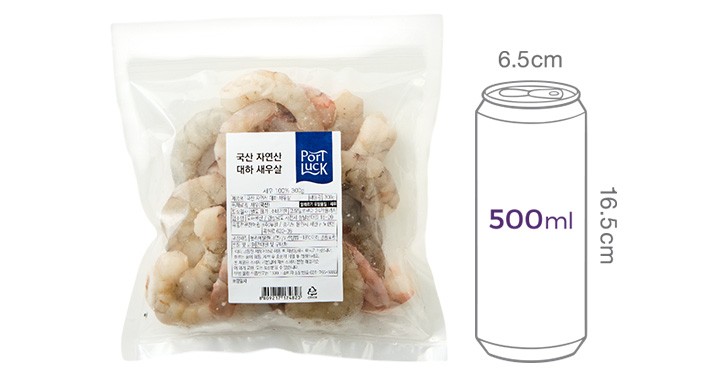 [포트'럭] 자연산 손질 대하살 300g (냉동)