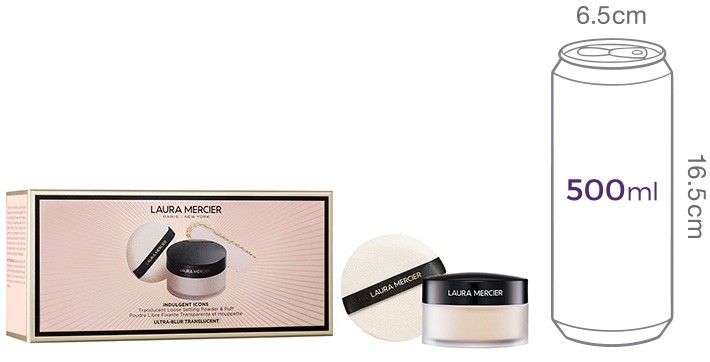 [로라 메르시에] 인덜전트 아이콘스 트랜스루센트 루스 세팅 파우더 울트라 블러 & 퍼프 세트