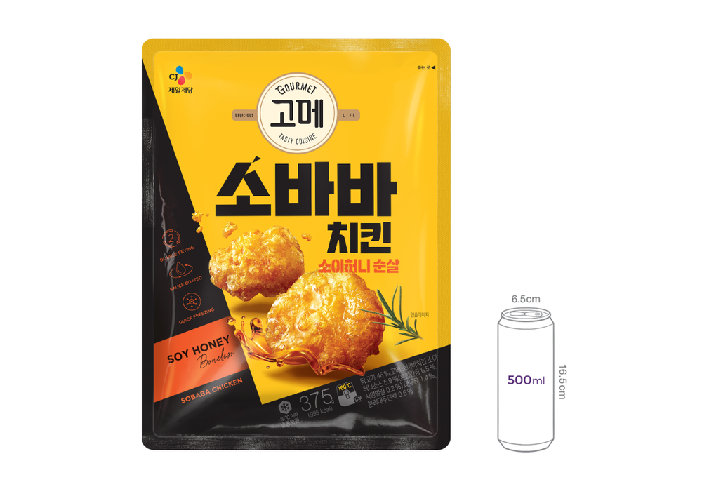 [고메] 소바바치킨 소이허니 순살 375g