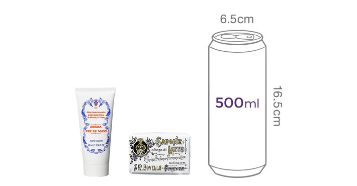 (쇼핑백외포)[산타마리아노벨라] 크레마 뻬르 레 마니 100ml (핸드크림) + 사포네 라떼 로사 (비누) 기프트 세트 (바디케어 듀오 샘플 증정)