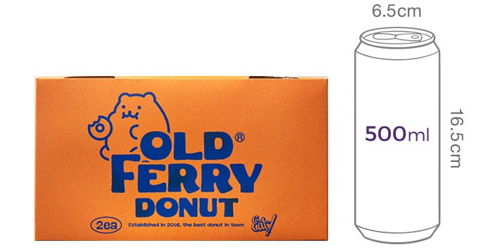 [올드페리도넛] 피넛버터도넛 (220gX2개입)