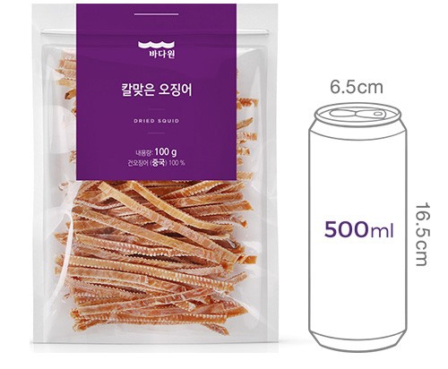 [바다원] 칼맞은 오징어 100g