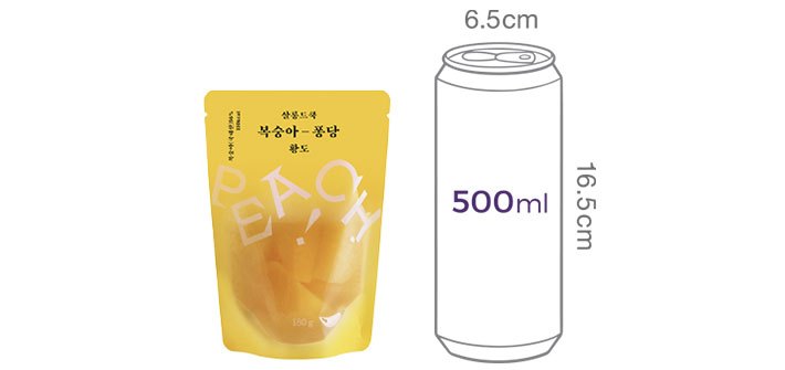 [살롱드쿡] 복숭아 퐁당 황도 180g