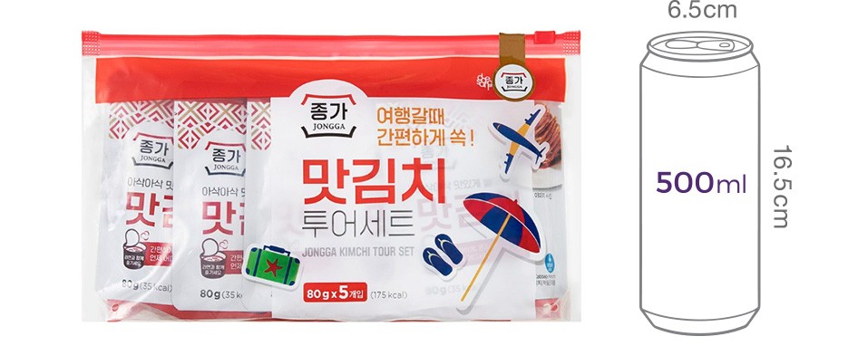 [종가] 맛김치 400g (80g*5ea)