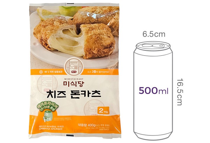 [미식당] 치즈롤 돈카츠 150g * 2입 (소스포함)