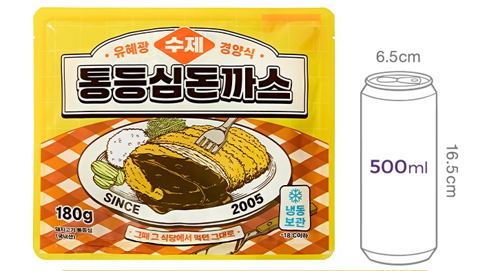 [유혜광돈까스] 수제 경양식 통등심 돈까스 280g