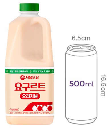 [서울우유] 서울 요구르트 오리지널 1.7L