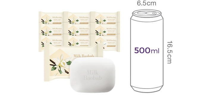 [밀크바오밥] 오리지널 비누 100g*10개 (소프트런드리)