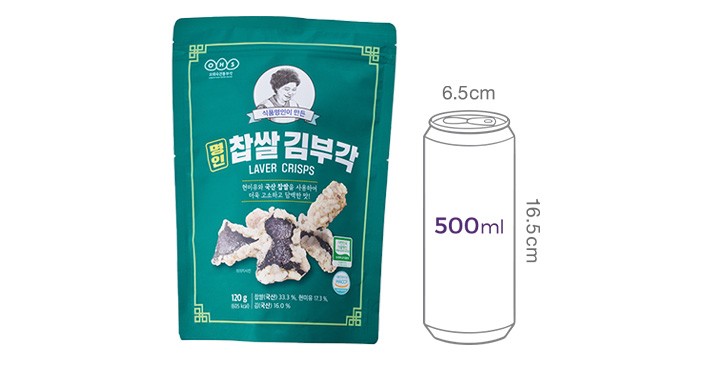[오희숙 부각] 명인 찹쌀 김부각 120g