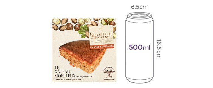 [Biscuiterie de Provence] [밀가루0%] 아몬드&밤 케이크 240g