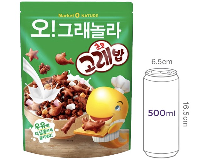 [마켓오네이처] 오! 그래놀라 초코고래밥 300g