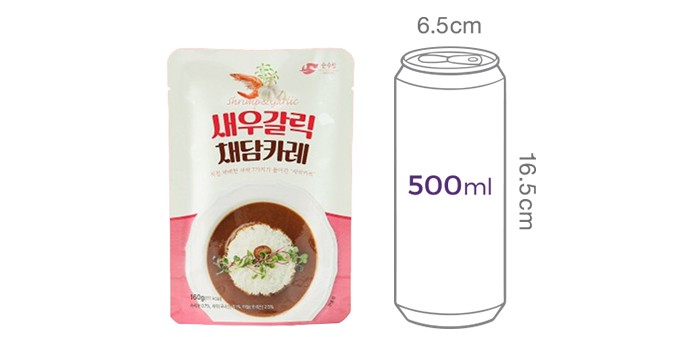 [순수람] 새우갈릭 채담카레 160g
